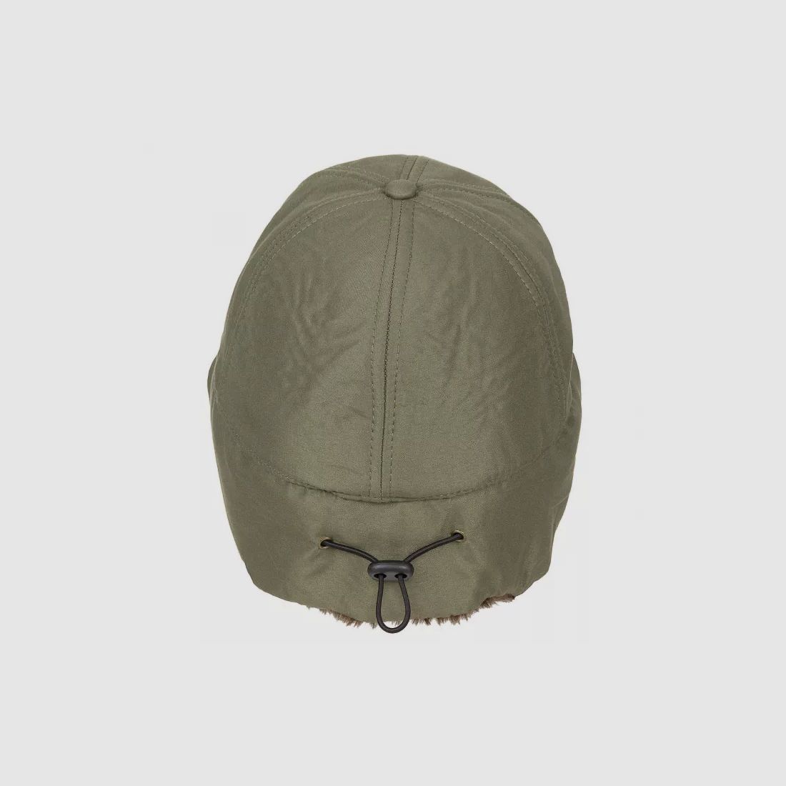 Winter Cap "Trapper" mit Kunstfell, Oliv