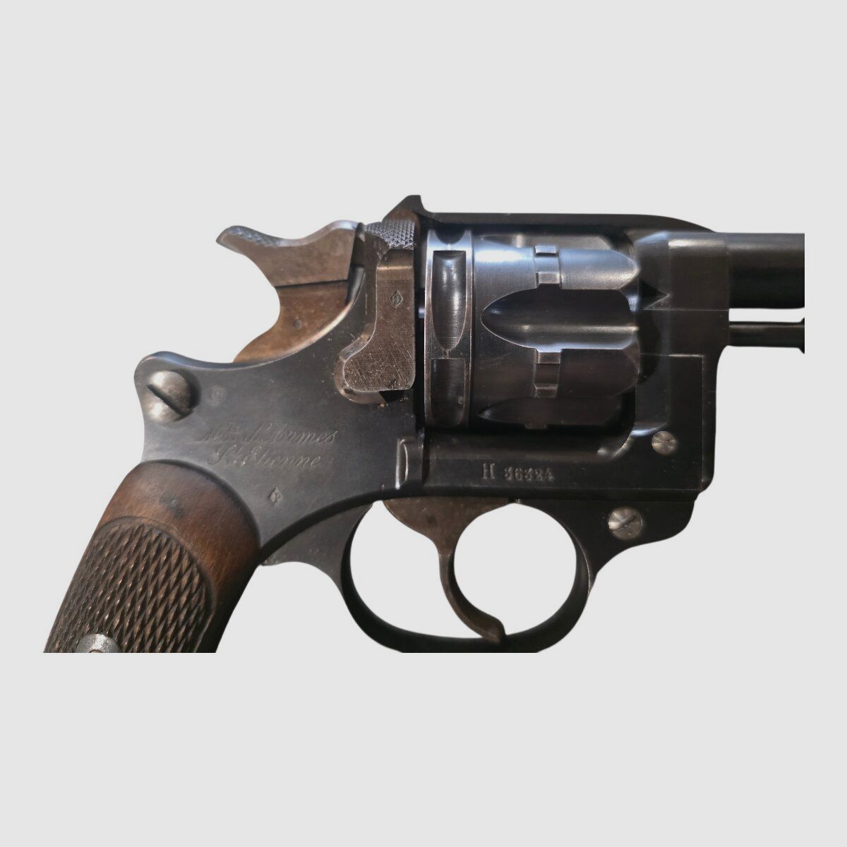 REVOLVER REGOLAMENTARE FRANCESE modello 1892 datato 1896 calibro 8MM92, I guerra mondiale, II guerra mondiale, immagine 6 di 6