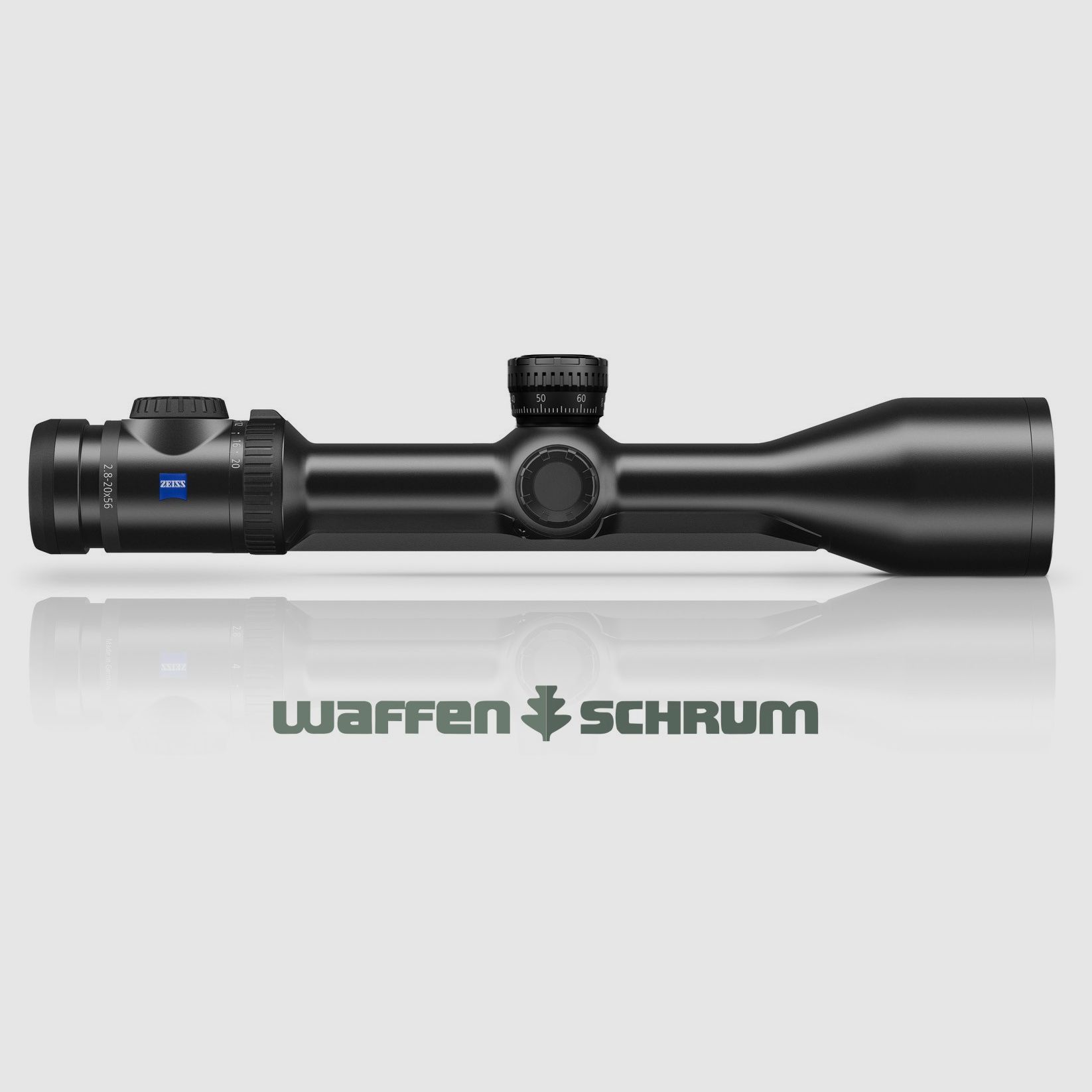 Zeiss Victory V8 - 2,8-20x56 M / 30mm Mittelrohr mit Schiene Absehenschnellverstellung Höhe