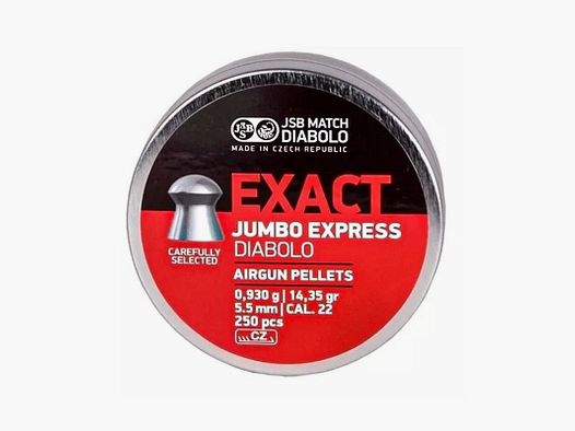 Diabolos JSB Exact Jumbo Express – Kaliber 5,52 mm (250 Stk.)