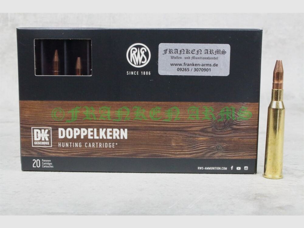 RWS Doppelkern 6,5x57R 140gr. 9,1g 20 pièces Prix dégressifs