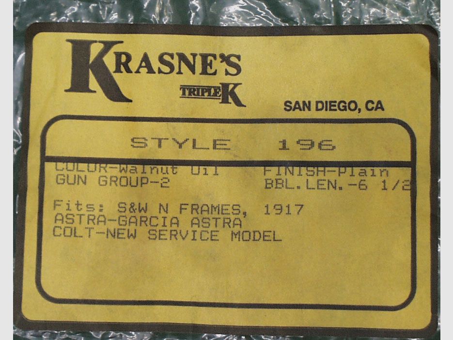 Trible K Holster 196 Carrylite 6 1/2", Leder