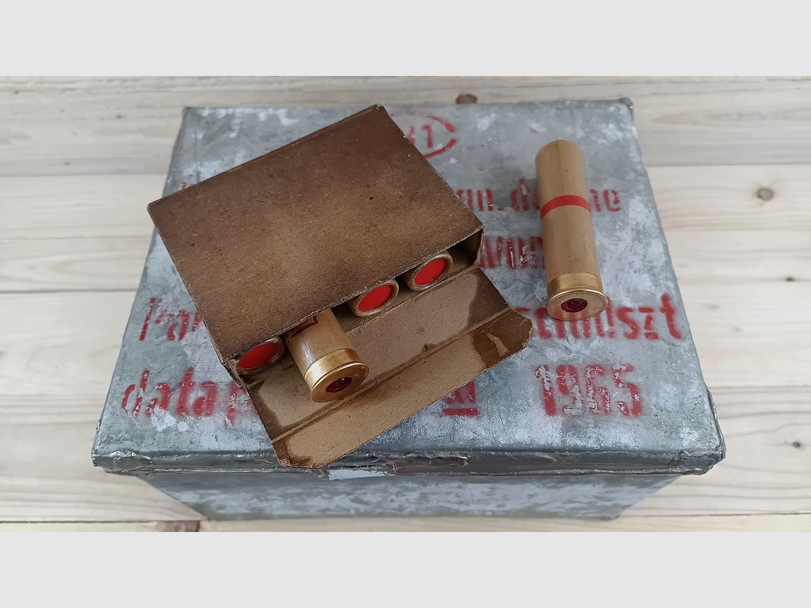 Signalpatrone, Kal. 4 (26,5 mm) Rauch Rot *100 Schuss in OVP*