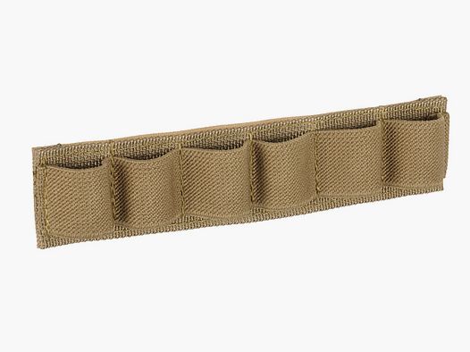 Supporto per cartucce da fucile a pompa da 6 per superficie in velcro (TAN/DE)