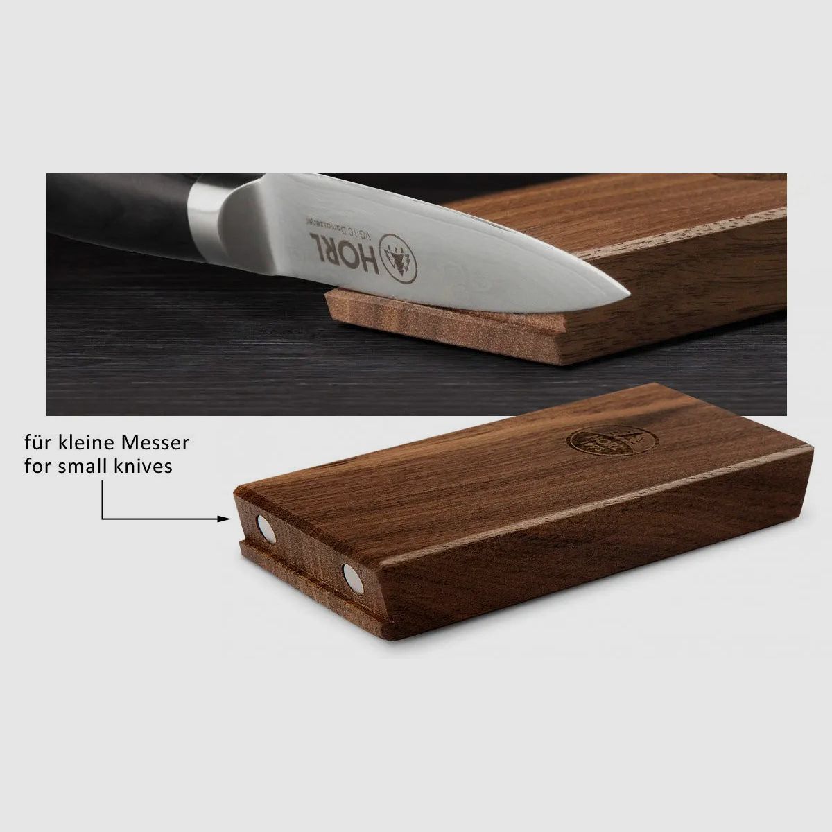 HORL Roll Sharpener Walnut & Magnet Sharpening Guide (RSN-SET)
