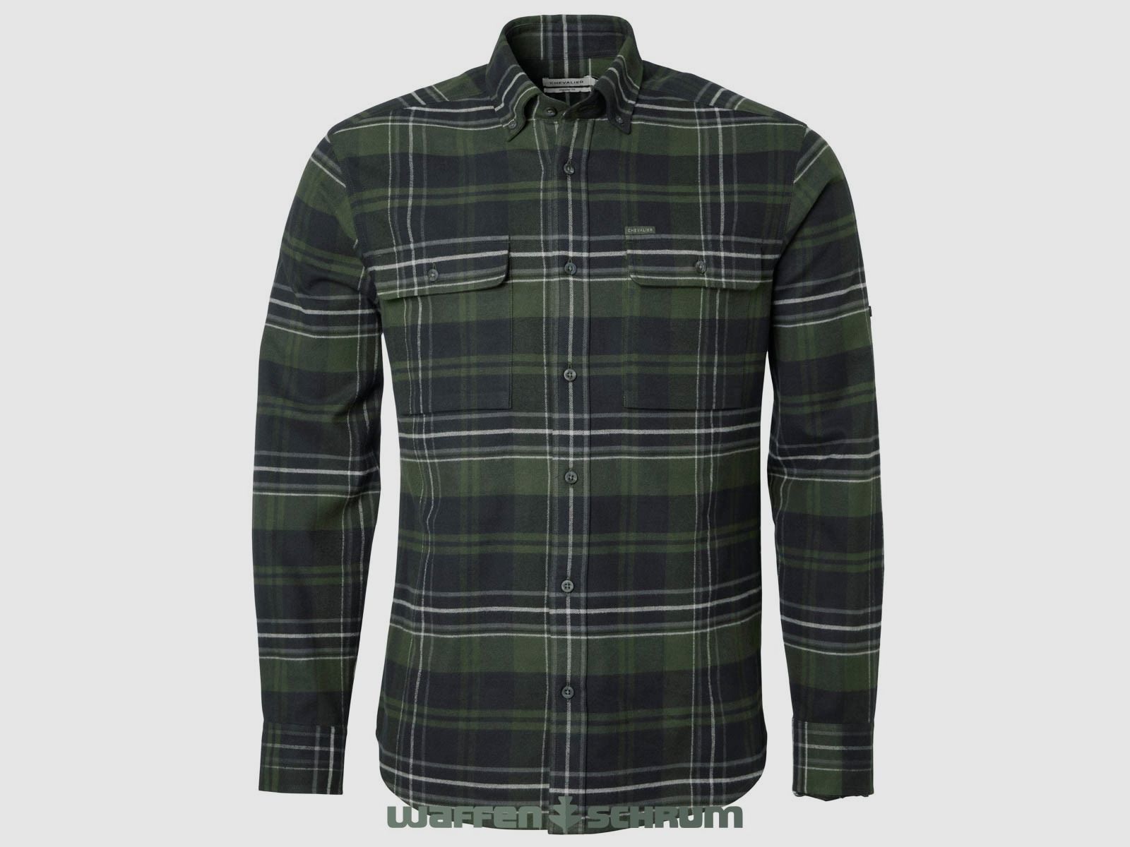 Chevalier Hemd Heron Flannel October Green