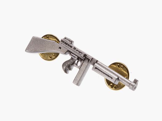 Pin M1 Tommy Gun silver