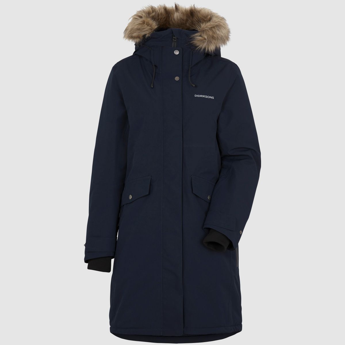 Parka para mujer DIDRIKSONS Erika 3 Azul Noche Oscura