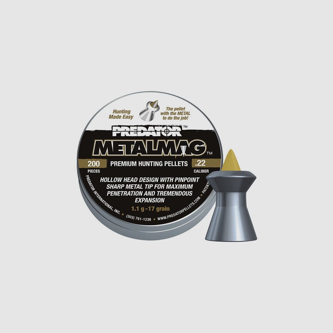 PLOMBS PREDATOR METALMAG – 5,5mm