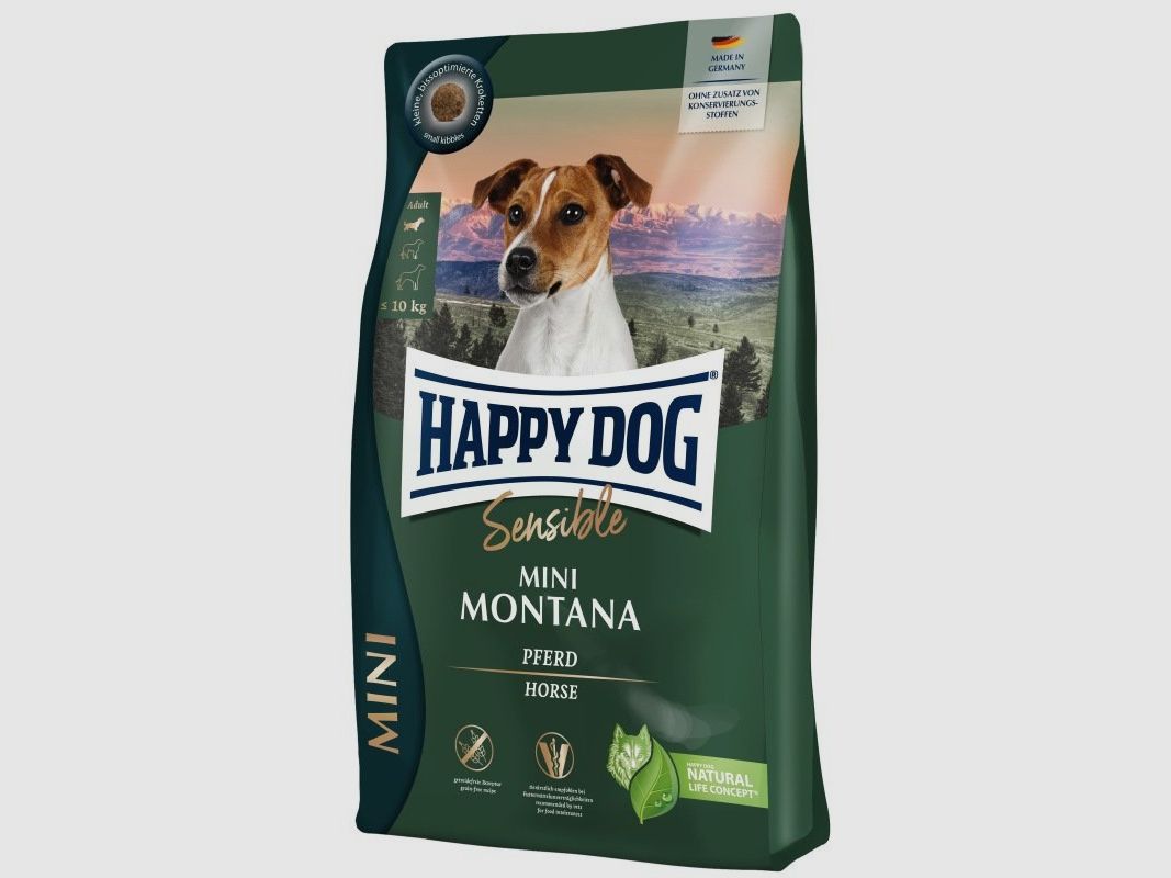 Happy Dog Hunde Trockenfutter Sensible Mini Montana 800 g x 4 Stk.