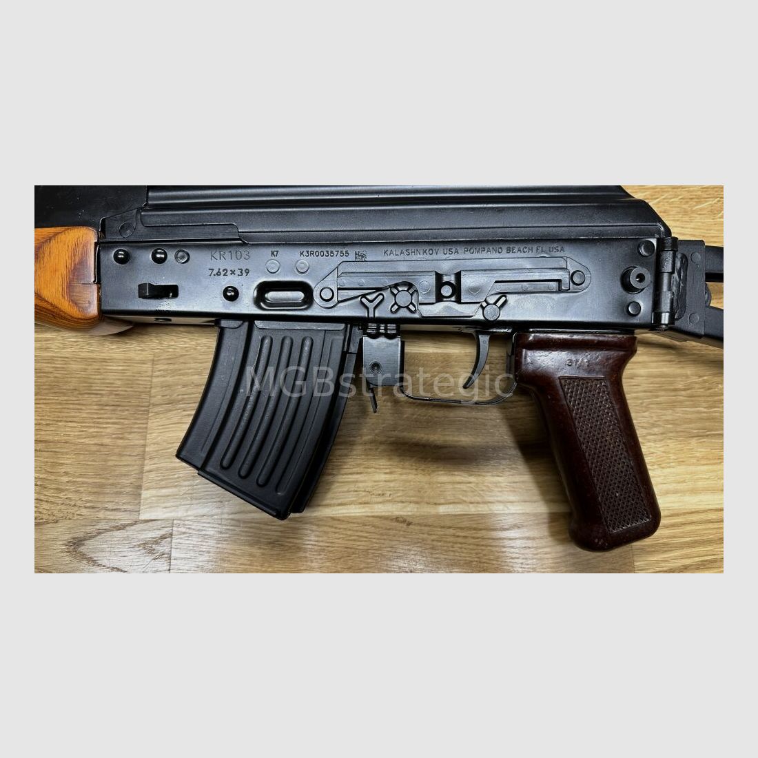 Kalashnikov USA - KR103 SFS mit Klappschaft 7,62x39 1/1 ziviler Nachbau der legendären AK103 - System AK47 AKM AK74 - KR-103 SFS – 7.62x39mm Side Folding Rifle – Cold Hammer Forged