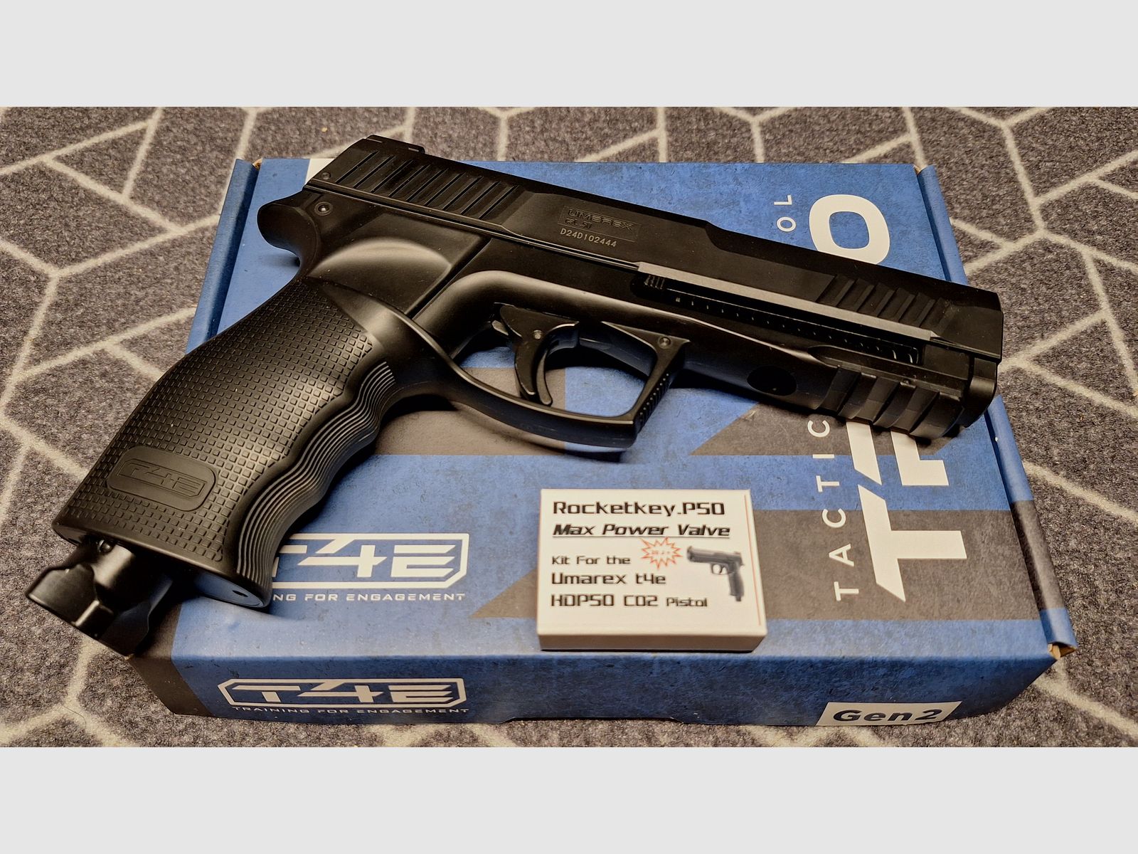 T4E HDP50/TP 50 Gen2 RAM Co2-Pistole cal .50 + Zubehör-Neu!