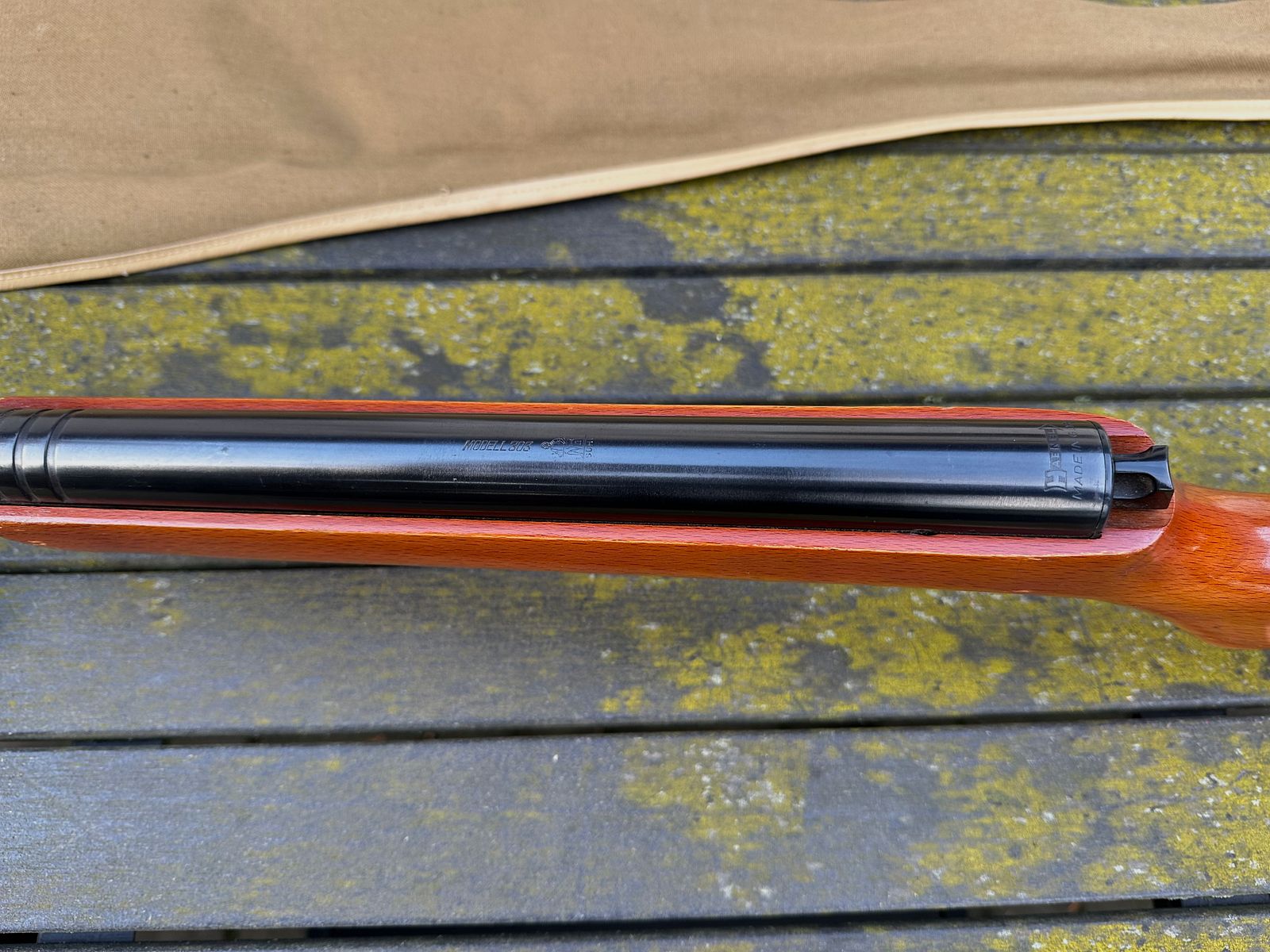 Fucile ad aria compressa DDR Haenel modello 303 con borsa