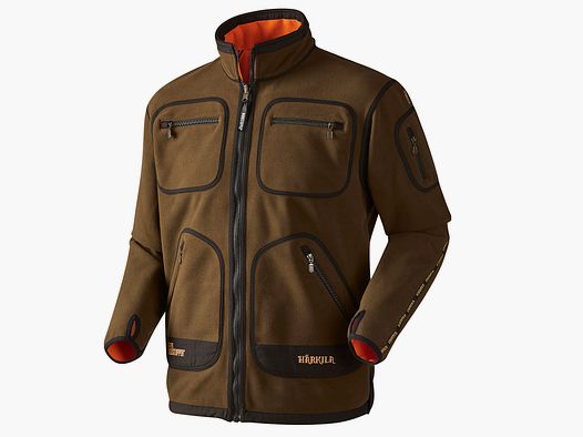 Hrkila Kamko Fleece Jacket Hunting Green/Orange Blaze