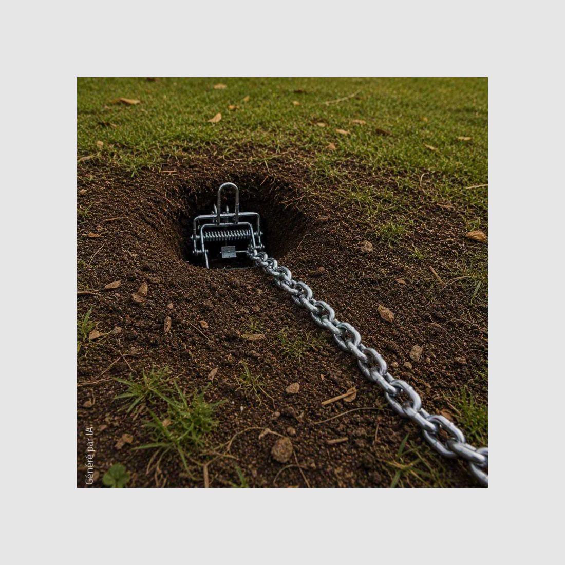 Chaîne acier diamètre 3 mm longueur 25m, image 3 sur 4
