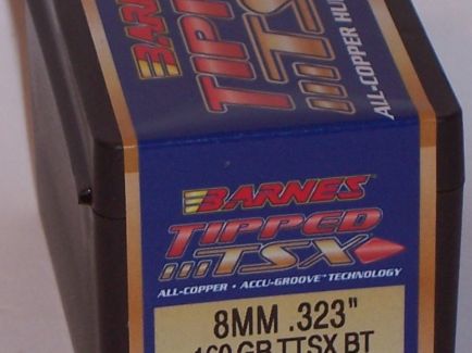 50St. BARNES 8mm(.323) - 160 - TTSX(Tipped Triple Shock X-Bullet) - #30400 - Versand ab 6,00