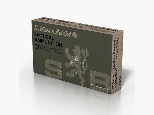 MUNITION PATRONEN SELLIER & BELLOT 300 AAC BLACKOUT