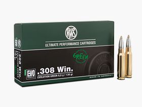 RWS .308 Win Evolution Green 9,0g/139gr Büchsenpatronen Bleifrei
