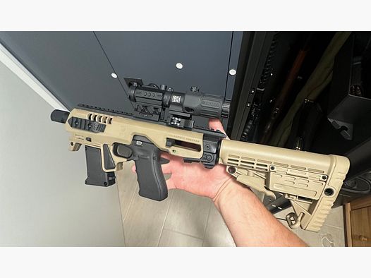 Micro Roni Gen 4x für Glock in FDE mit Schubschaft 