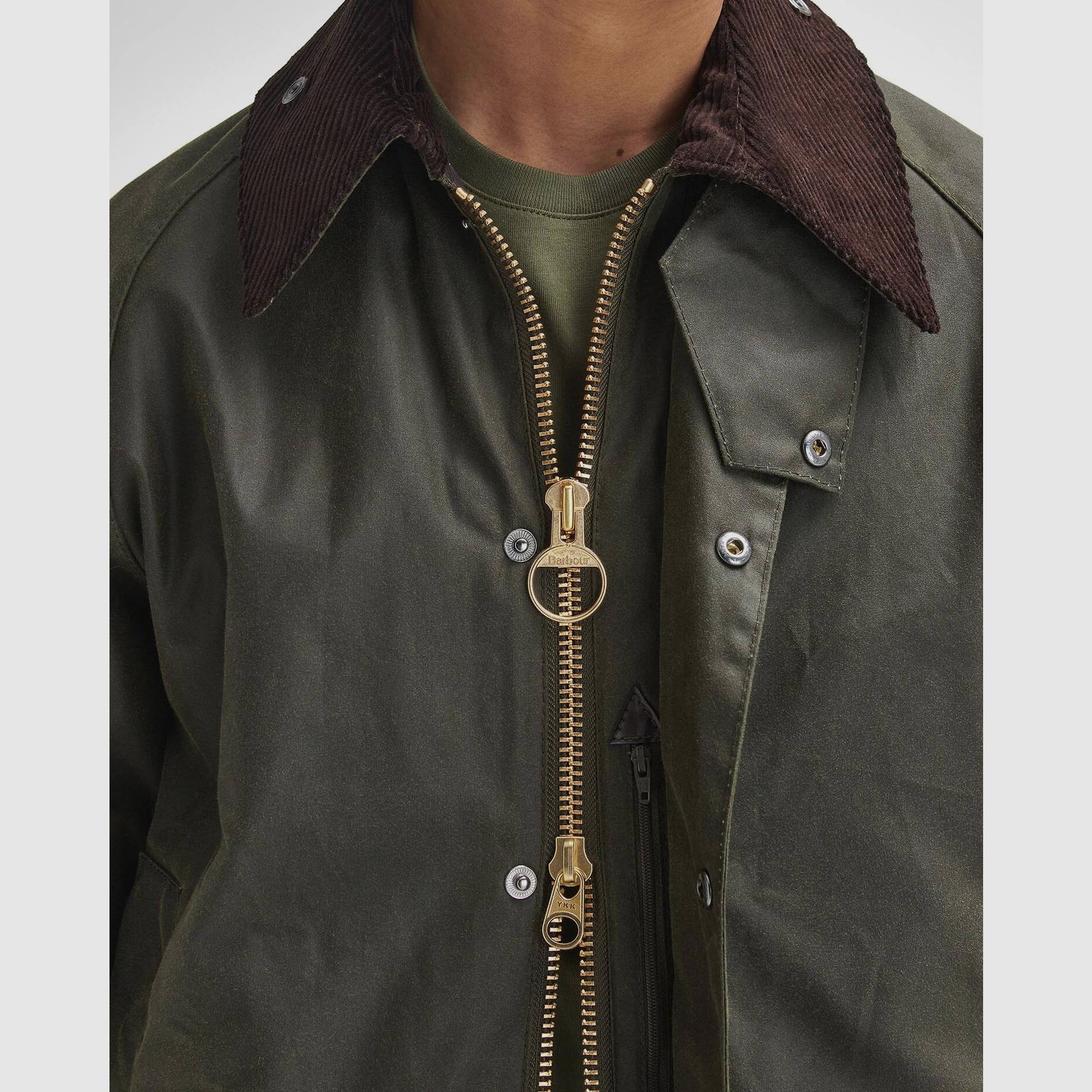 Chaqueta de cera Barbour Beaufort archivo oliva