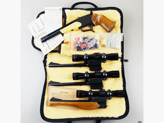 Pistole Thompson mod. Contender Kal. 357 – Mag. 256 W.M. – 22 Rem Jet – 22 Hornet Ser.-Nr. 57108