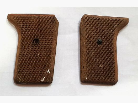 Reck Griffschalen Paar, Rechts und Links, Reck P8, Holzgriffschalen gebraucht