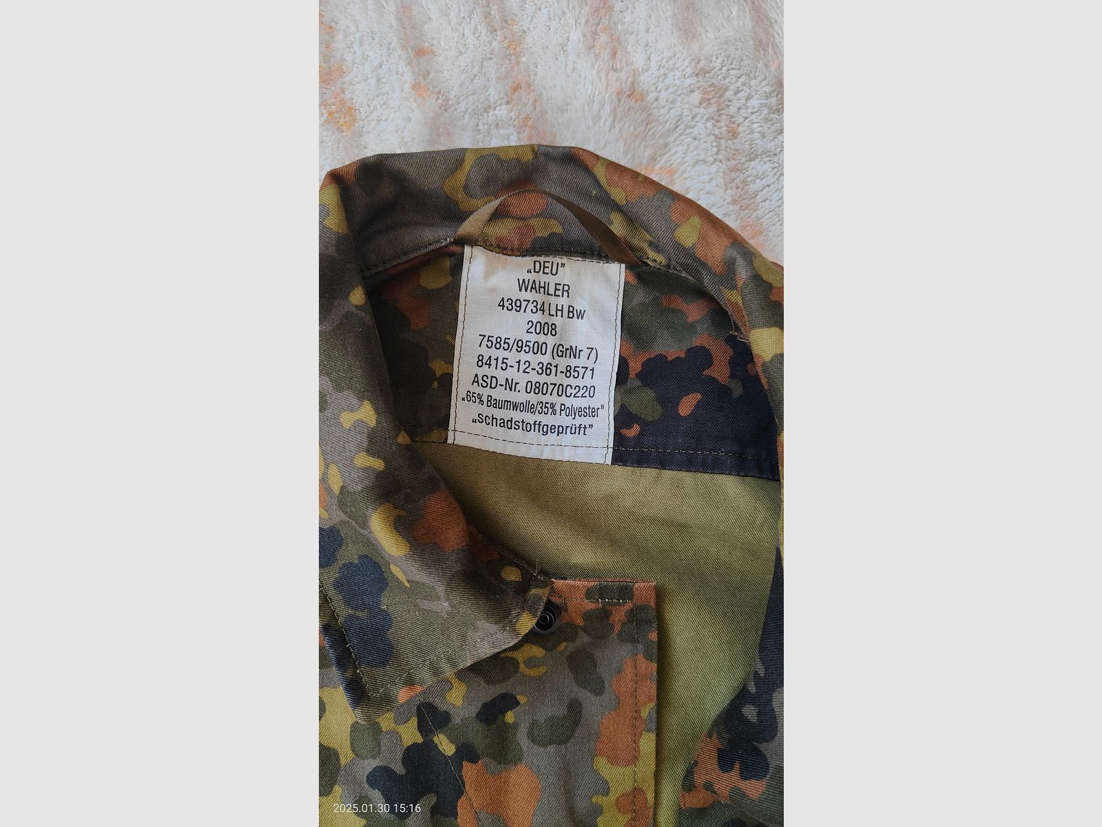 Bundeswehr Feldjacke Gr. M-L