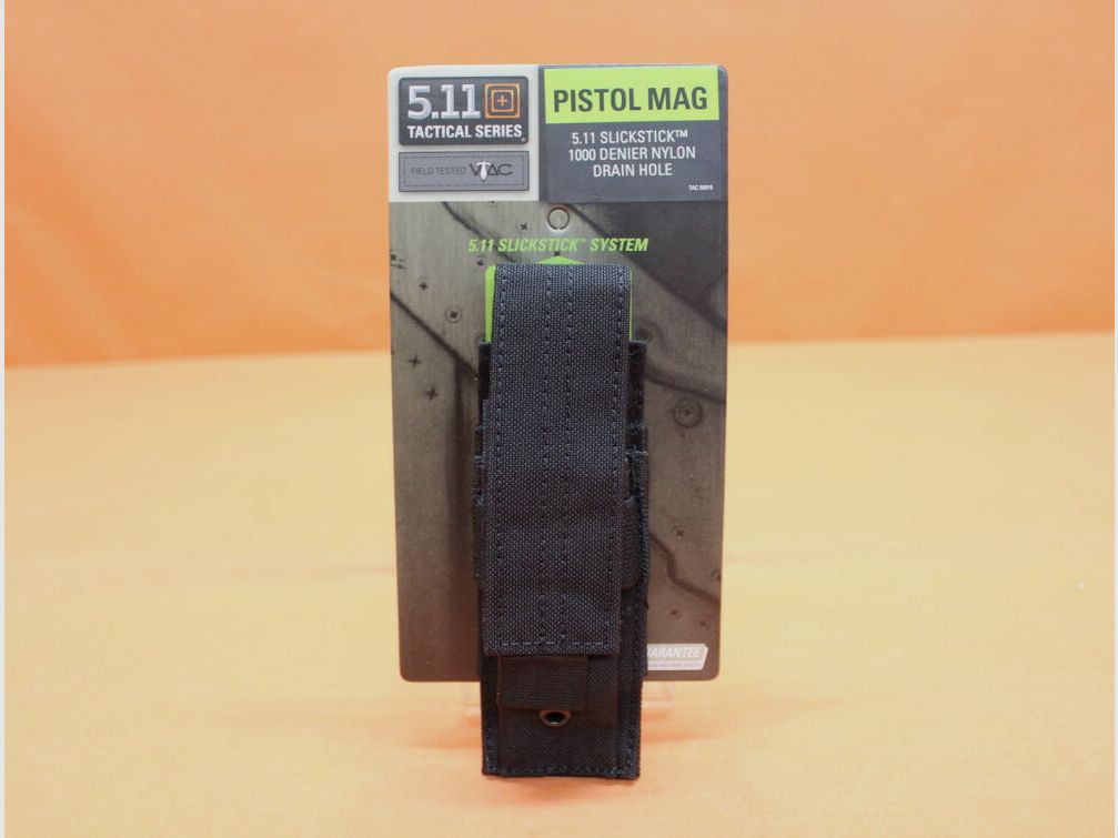 5.11 5.11 Poche à chargeur de pistolet (58711) 019 Noir Poche à chargeur pour 1 chargeur de pistolet (SlickStick System)