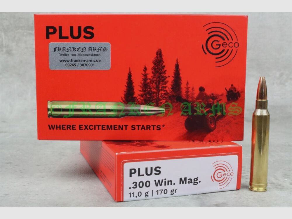 Geco Plus .300 Win. Mag. 170gr. 11g 20 pieces quantity discounts