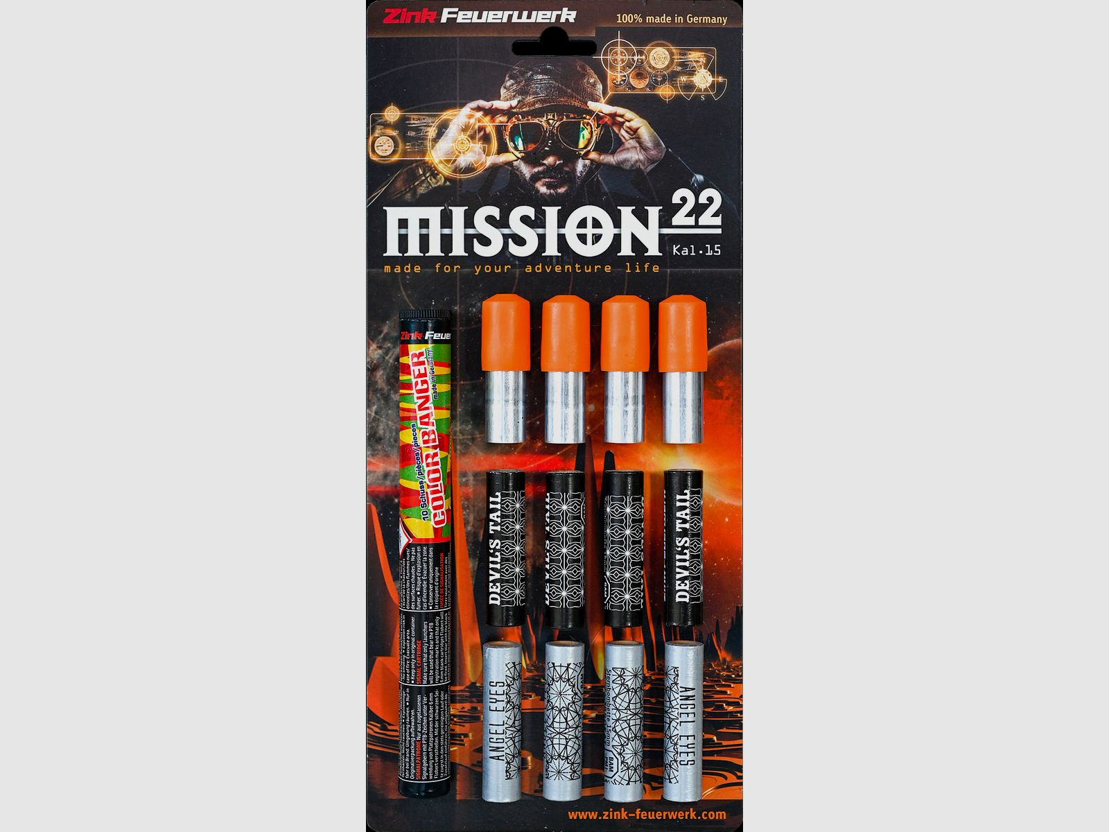 Zink 15mm Mission 22 Sortiment 22 Schuss