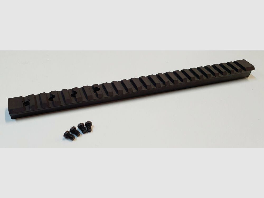MHS Picatinny Schiene für BERGARA BA 13 ,Stahl, schwarz matt brüniert , 260mm , extra lang, Germany
