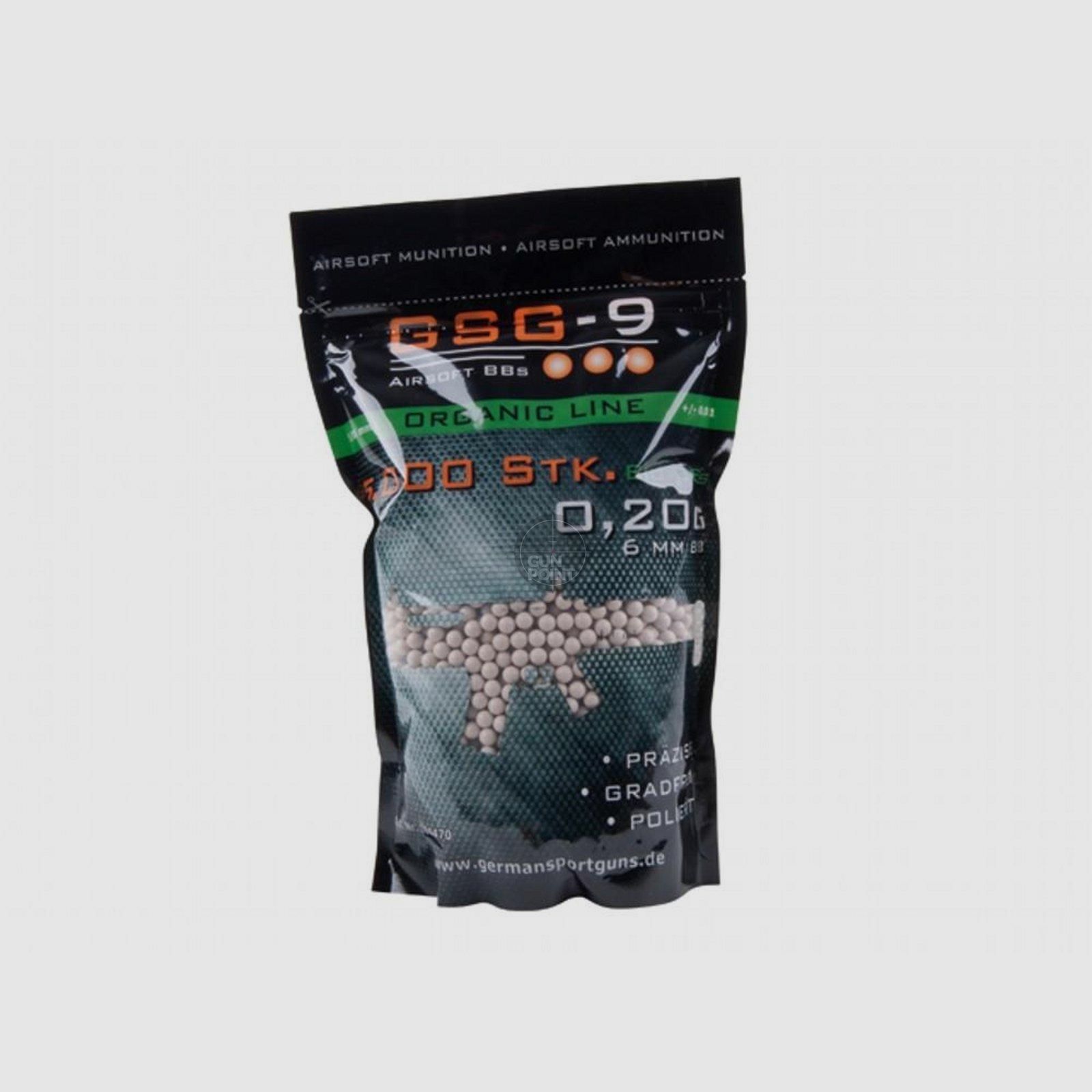 Softair - Kugeln GSG-9 Bio-BBs - 0,20g 5000 Stk. Wei