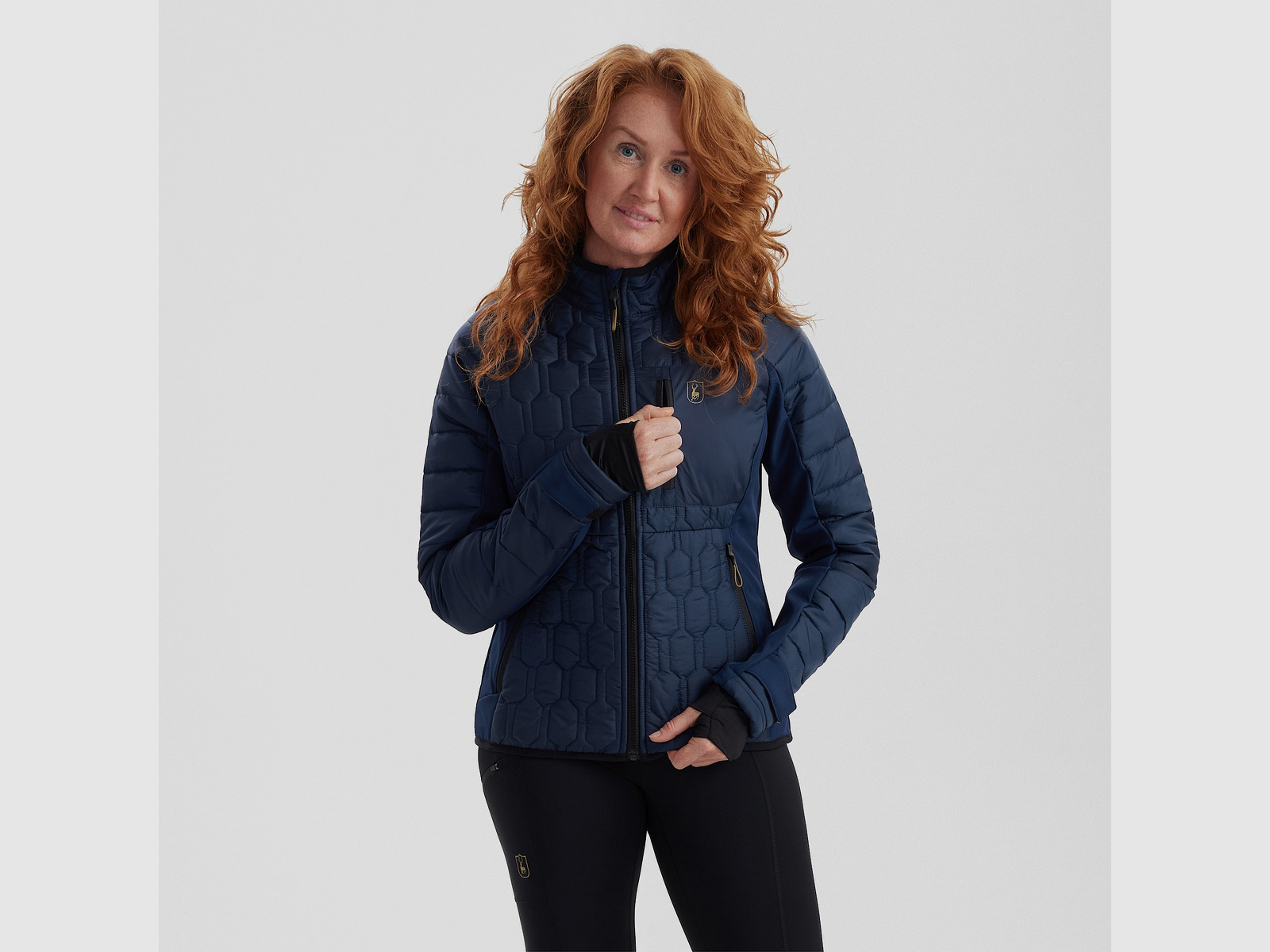 Deerhunter Lady Mossdale Quilted Jacket Dress Blues 48