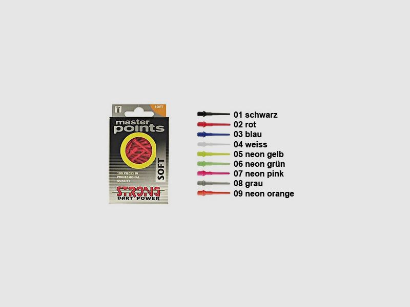 Dartpoint Master Points black 100 pack Dart & accessories