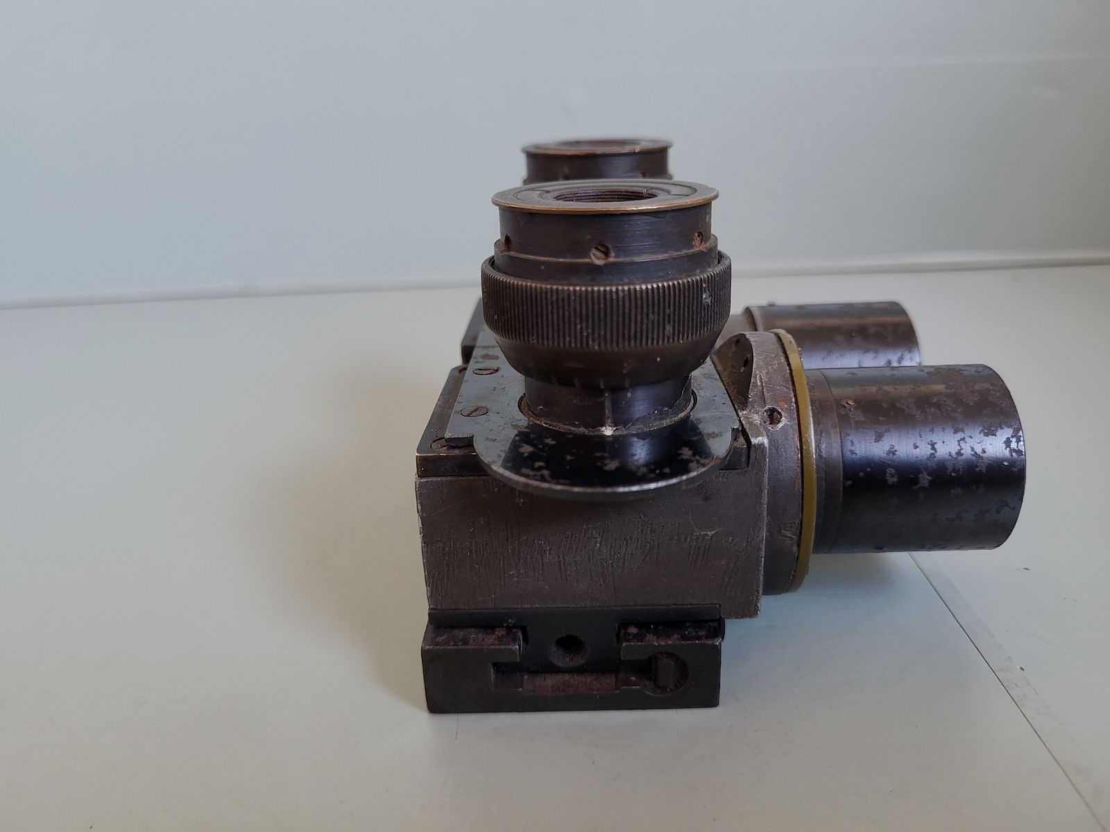 2 WK - WW 2 - Flak telescope - double telescope - binoculars - Patent Carl Zeiss - 1940s