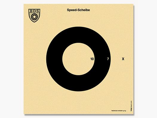 KRÜGER shooting targets - 4410 - BDS speed target (Z 10)