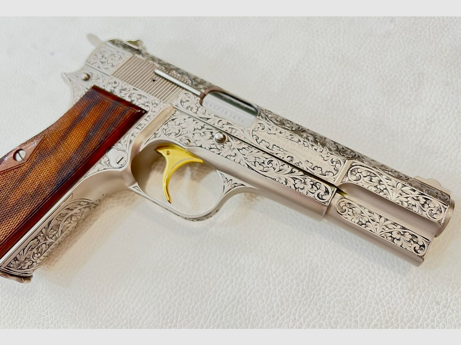 FN BROWNING HIGH POWER RENAISSANCE SILVER JMB CUSTOM - 7,65 PARA, Bild 9 von 9