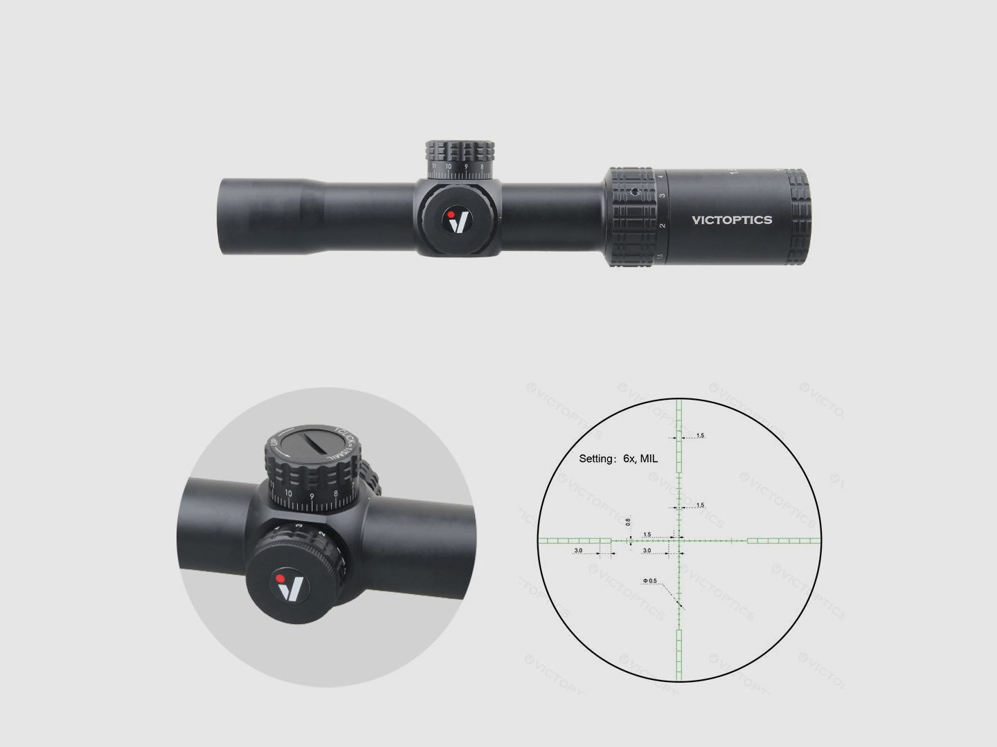 Victoptics OPSL32 S4 1.5-6×28 – 11mm Dovetail