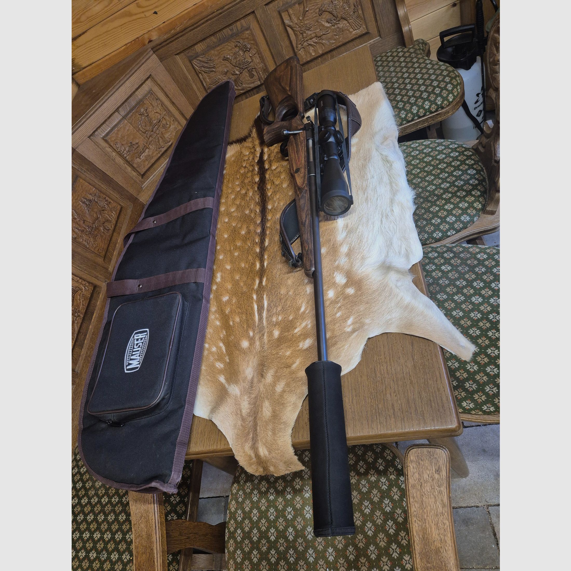 Mauser M12 Max .308 with cocking piece, Dentler mount with A-Tec suppressor and lots of accessories, image 2 of 6