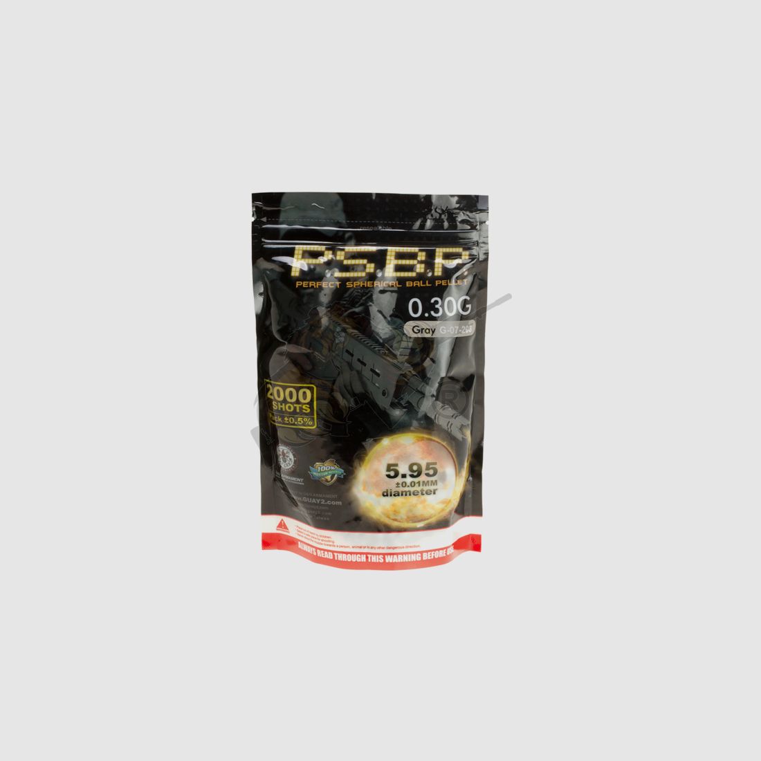 Perfect Airsoft BB`s 0.30g (2.000 Stück) diameter 5,95mm - Grau