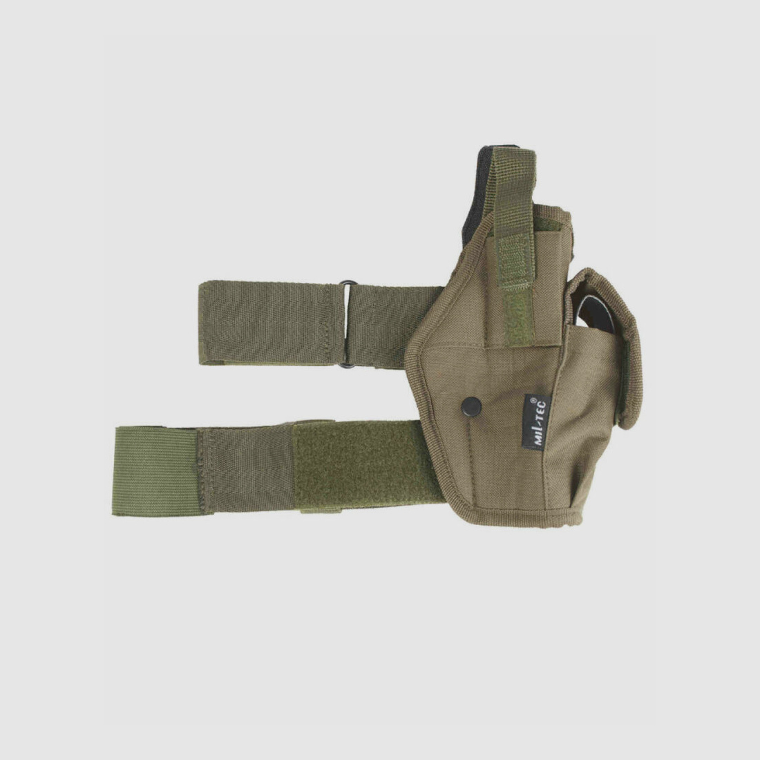 Accesorio de arma, funda de muslo Mil Tec para pistolas oliva