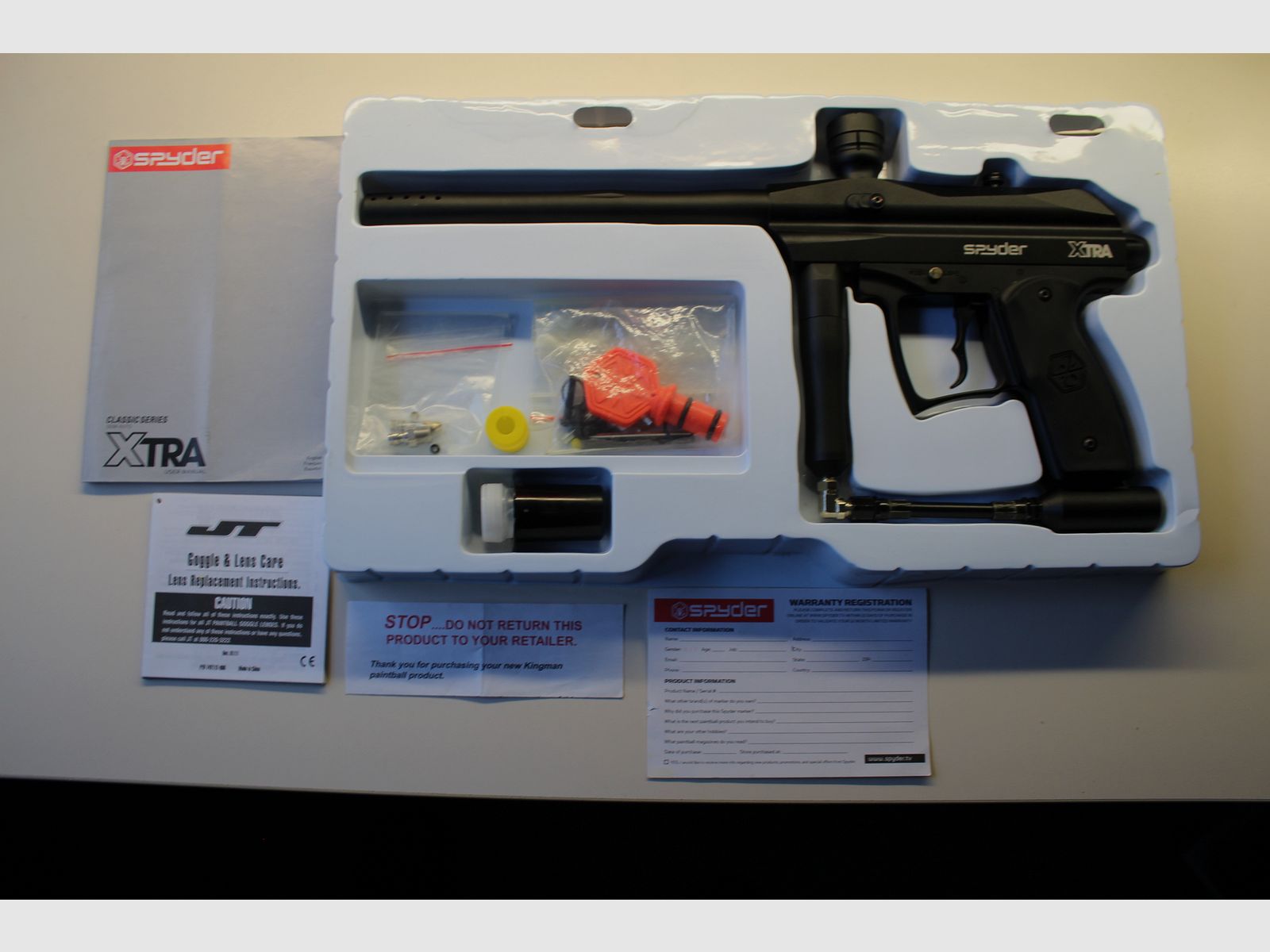 Paintball Ausrüstung incl. Spyder XTRA Pistole