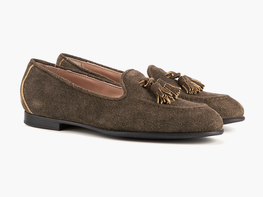 dirndl & bua Loafer Antikbock in Acero