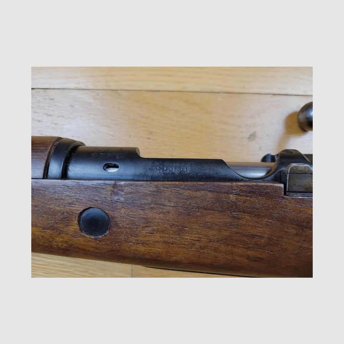 Peu courant Mousqueton Mauser Espagnol M1916 – calibre d&rsquo;origine 7×57 Mauser – configuration règlementaire – une arme surprenamment moderne – TBE, image 13 sur 22