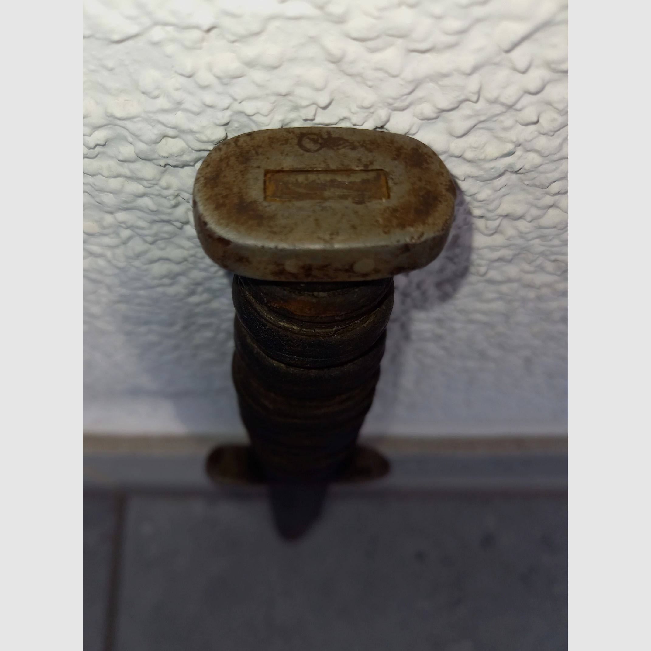 Oryginalny nóż okopowy WKII US.M3/Kampfmesser z pochwa US.M8