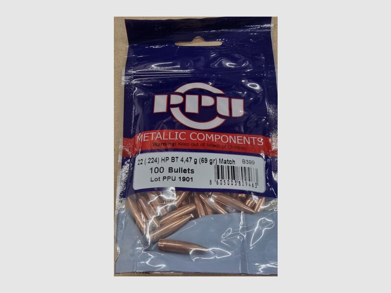 .224/69grs. HPBT Match PPU 100 stk #B-399#