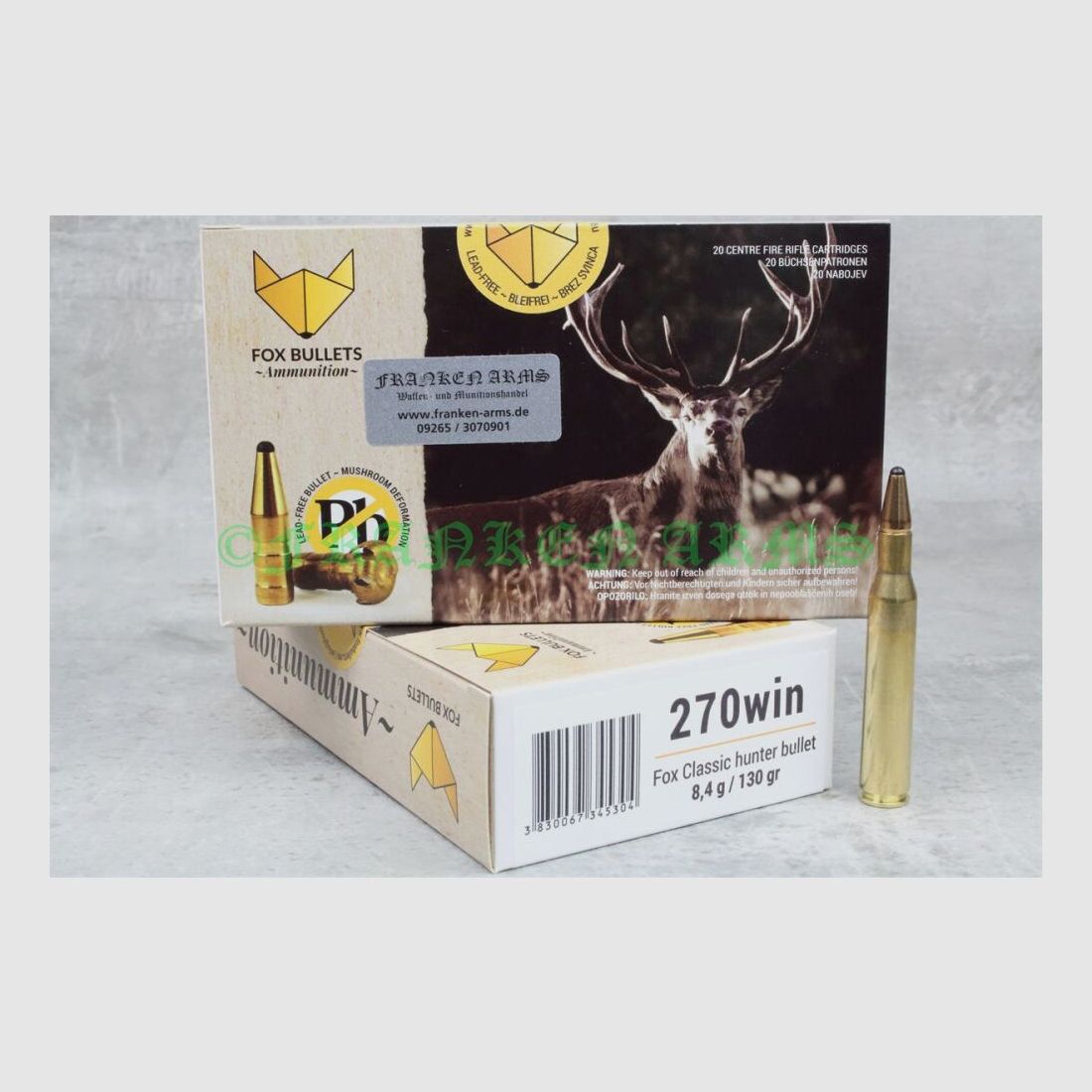 FOX Bullets Classic Hunter .270 Win. 130gr. 8.4g 20 pieces