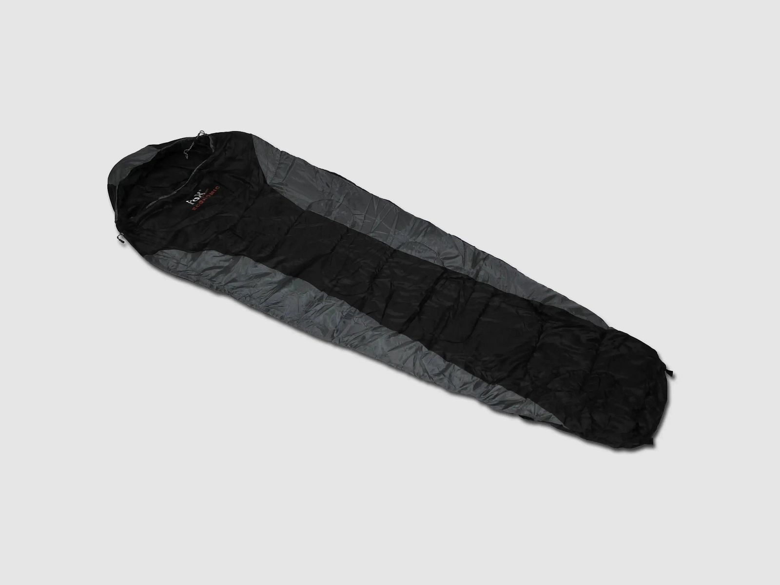Fox Outdoor Fox Outdoor Sac de Couchage Momie Économique noir gris