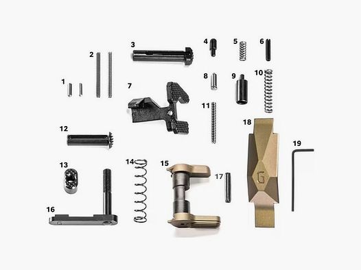 GEISSELE AUTOMATICS – AR-15 ULTRA DUTY LOWER PARTS KIT DDC