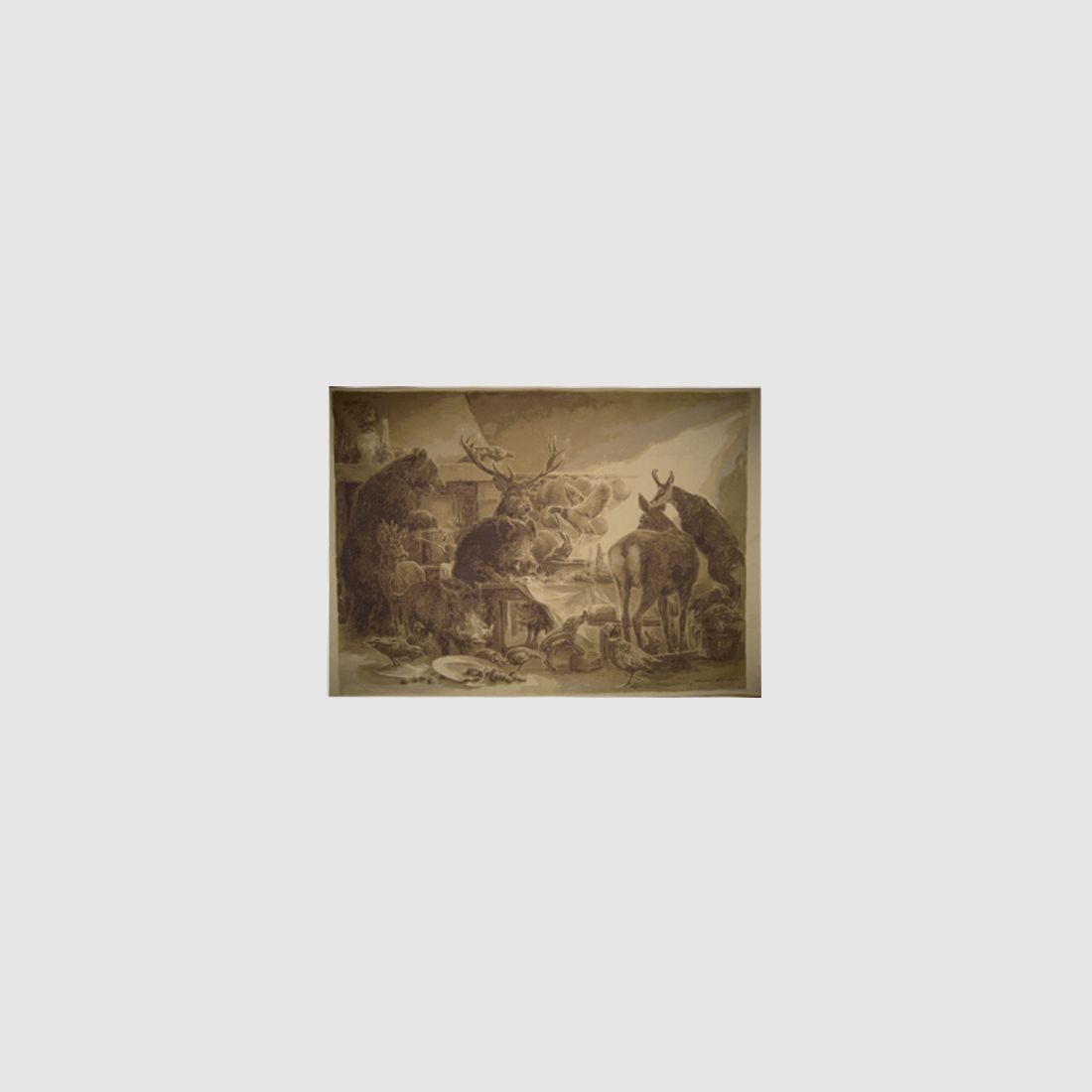 Lovergreen tablecloth motif wall tapestry wild animals in the household